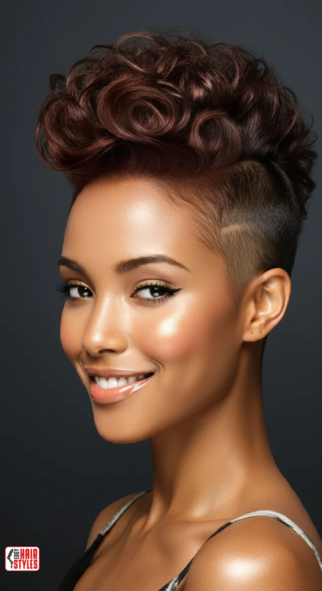 7. Textured Mohawk for Women with Waves | Bold And Trendy: Mohawk Hairstyles In Modern Fashion