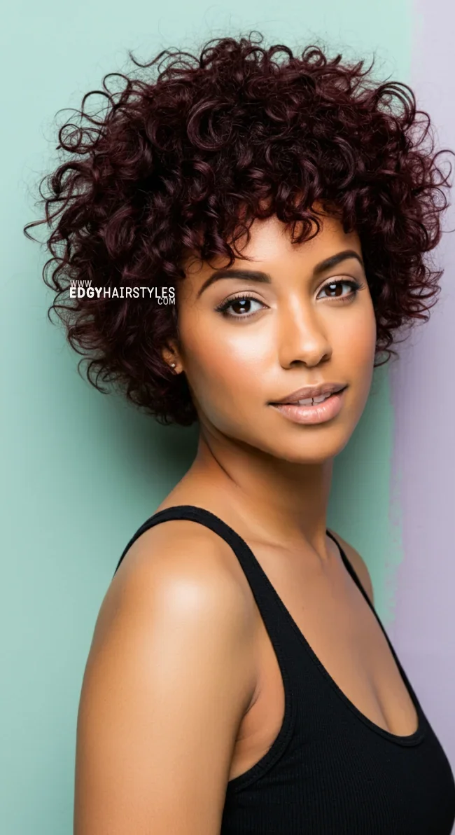 9. Curly Crop | 10 Current Short Hairstyles For Fine Hair