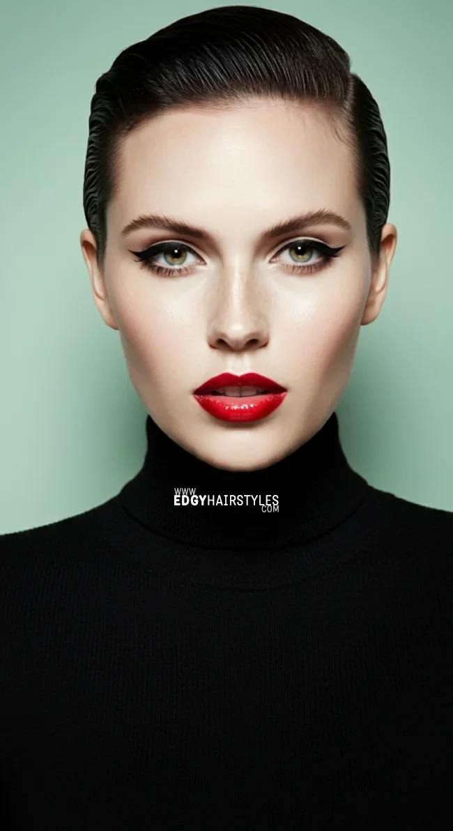 6. Slicked-Back Crop | 10 Current Short Hairstyles For Fine Hair