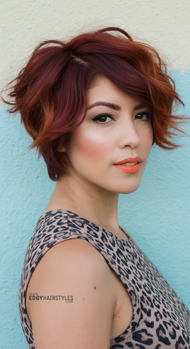 4. Choppy Bob with Side Bangs | 10 Current Short Hairstyles For Fine Hair