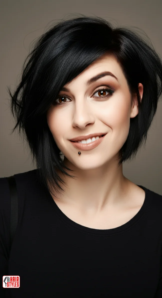 7. Asymmetrical Lob | Top Hairstyles For Square Face Shape - Flattering Styles