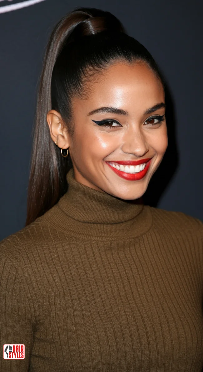 8. High Ponytail | Top Hairstyles For Square Face Shape - Flattering Styles