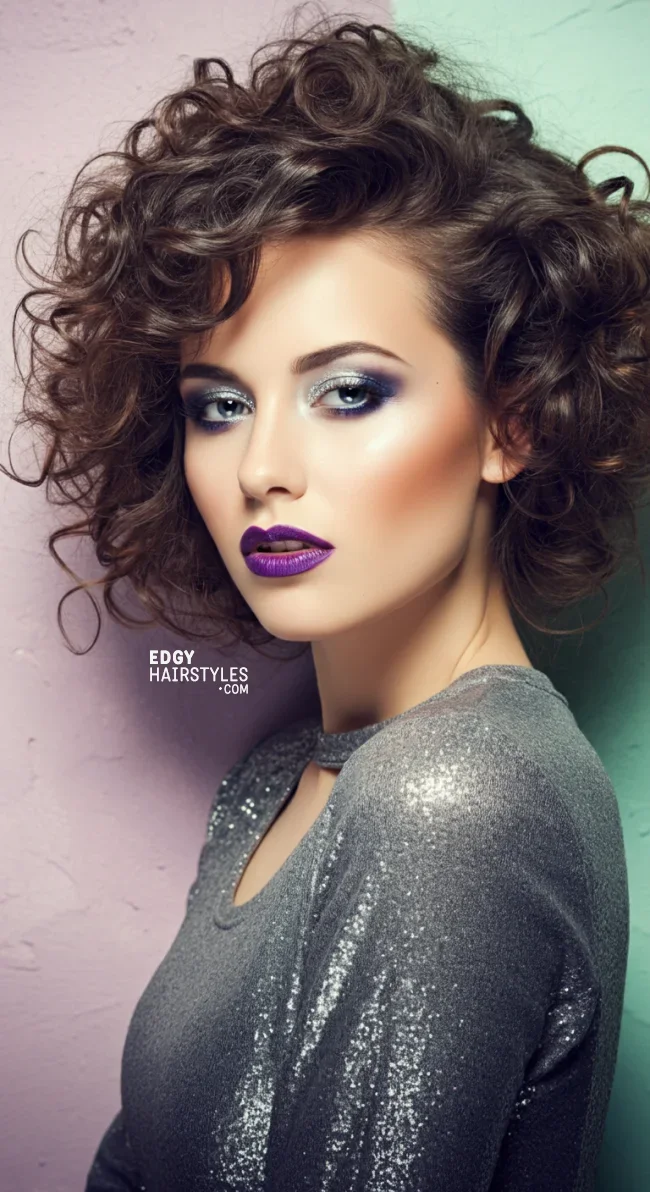 5. Curly Side-Part Bob | 7 Side-Part Bob Haircut Ideas