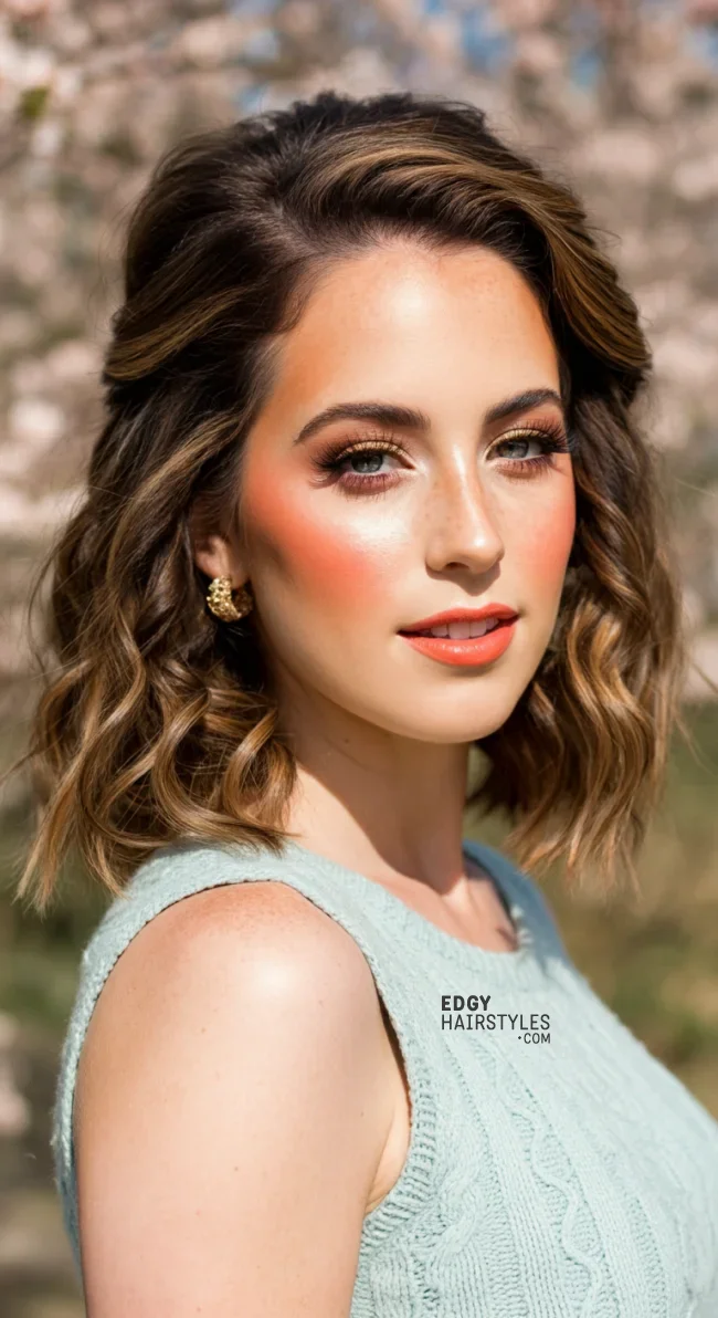 2. Wavy Side-Part Bob | 7 Side-Part Bob Haircut Ideas