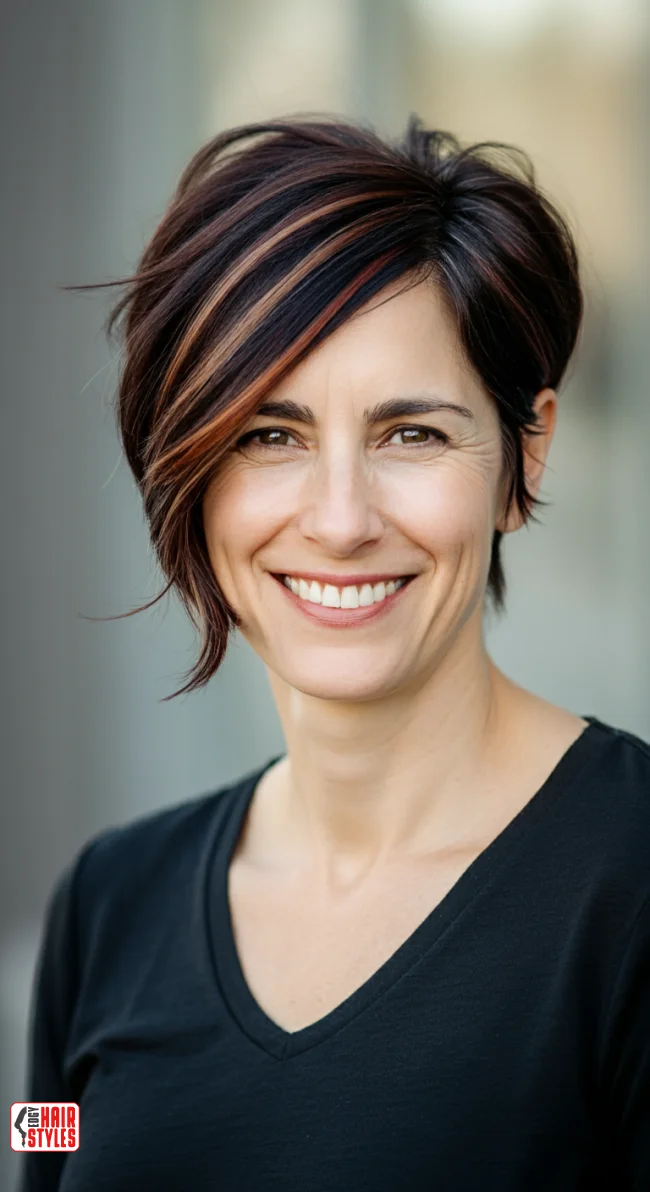 8. Side-Swept Pixie | 10 Short Hairstyles To Feel Great In Your 40S