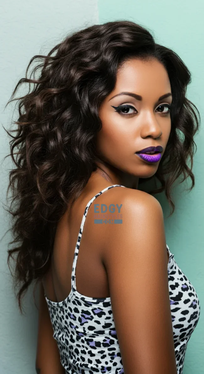 3. Side-Swept Curls | 10 Amazing Hairstyles That You Can Do With Your Long Curly Hair