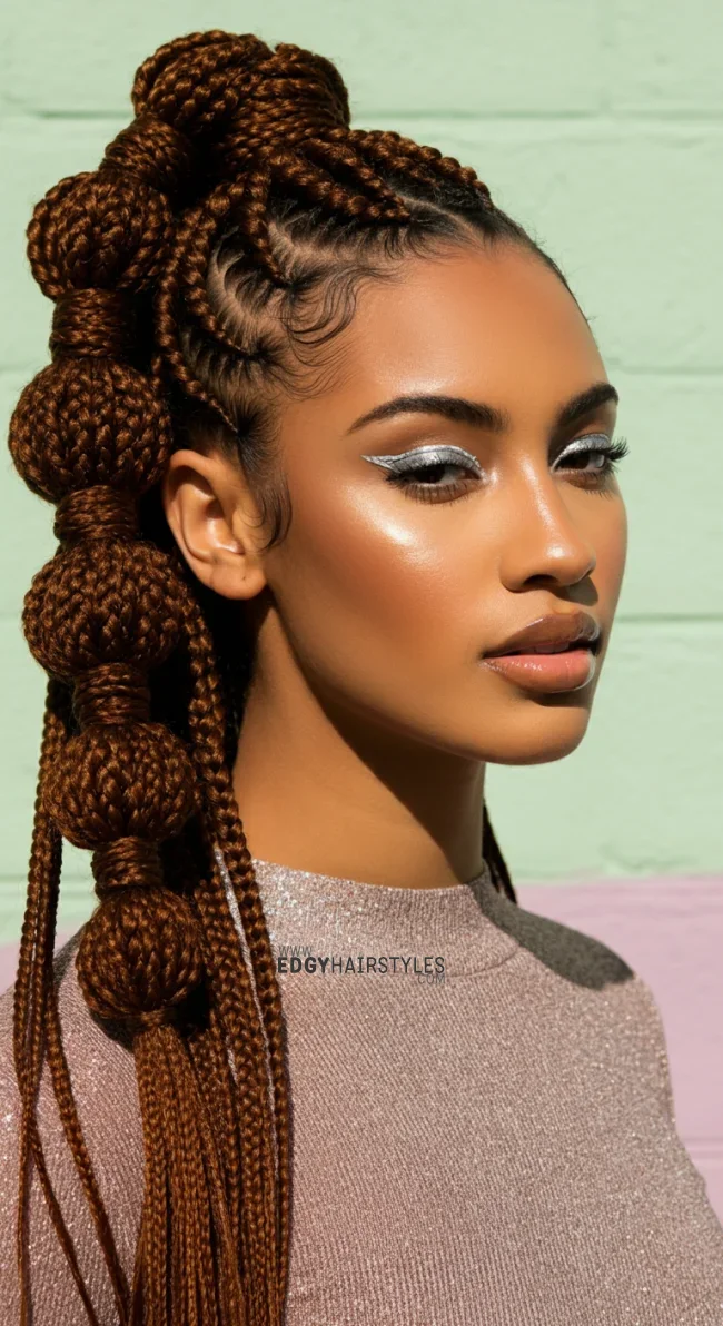 4. Bubble Braids | 10 Trendy Hairstyles To Try In 2025