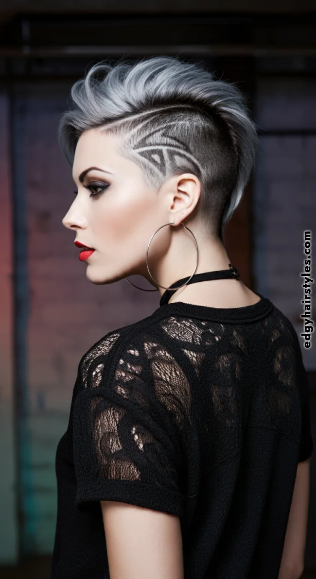 10. Shaved Patterns with Short Hair | Undercut Hairstyles For Women - 10 Ideas, Inspiration And Styling Tips!