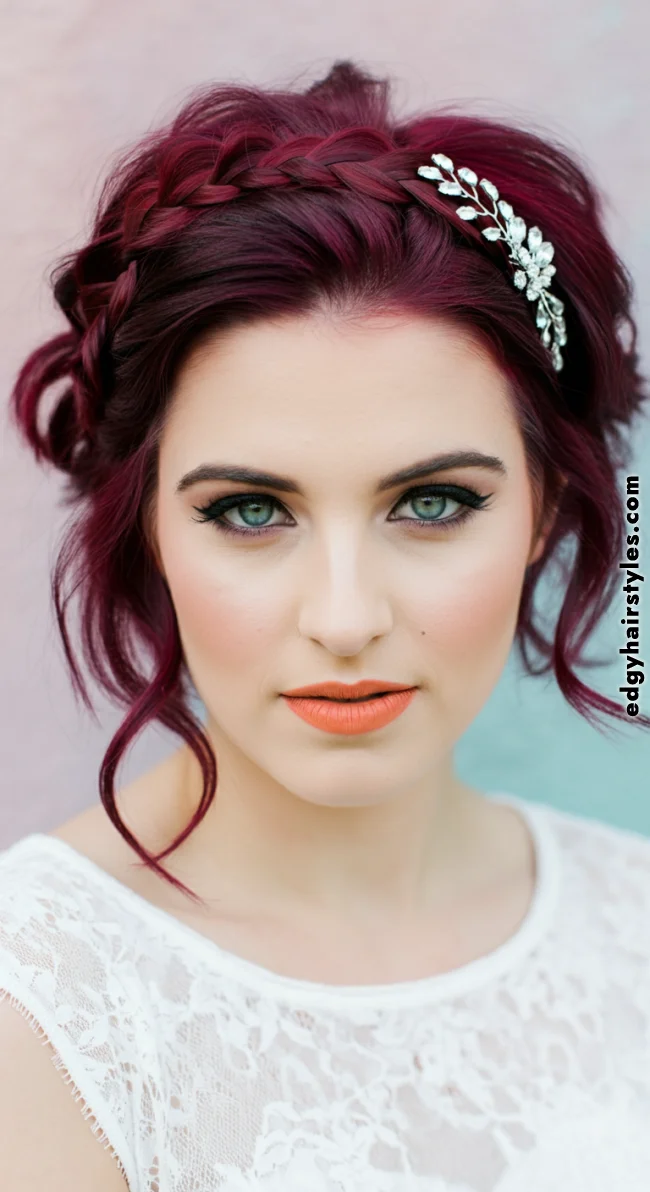 10. Braided Headband Look | Bridal Hairstyle For Short Hair: Top 10 Picks For Your Big Day!