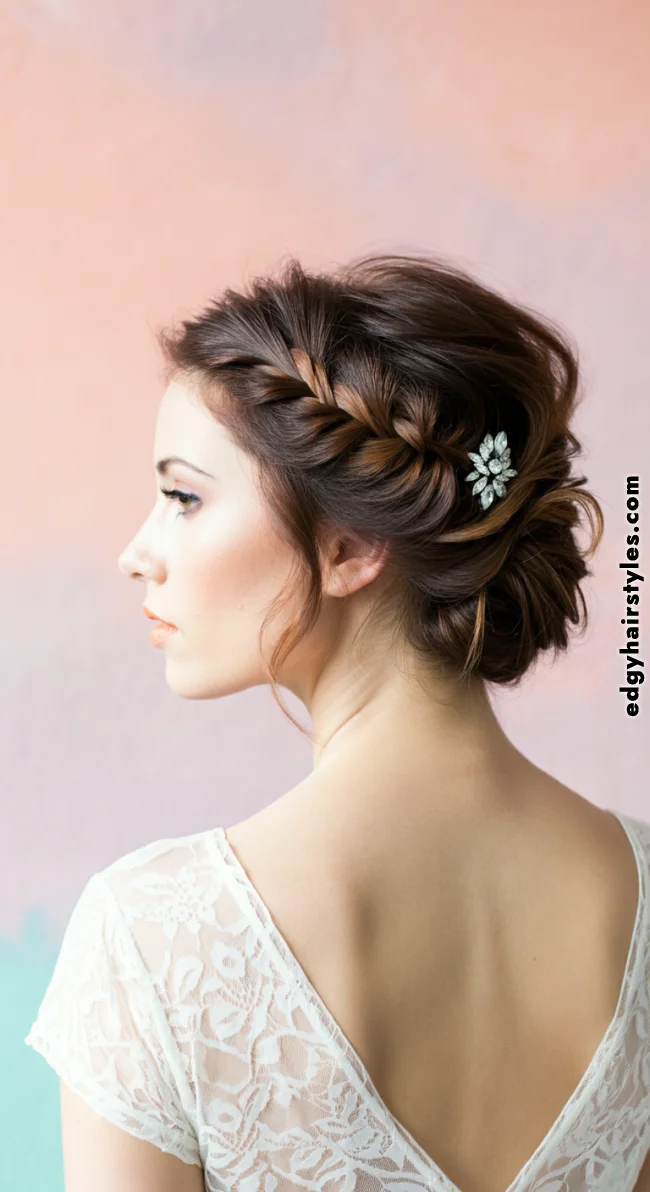 4. Low Messy Bun | Bridal Hairstyle For Short Hair: Top 10 Picks For Your Big Day!