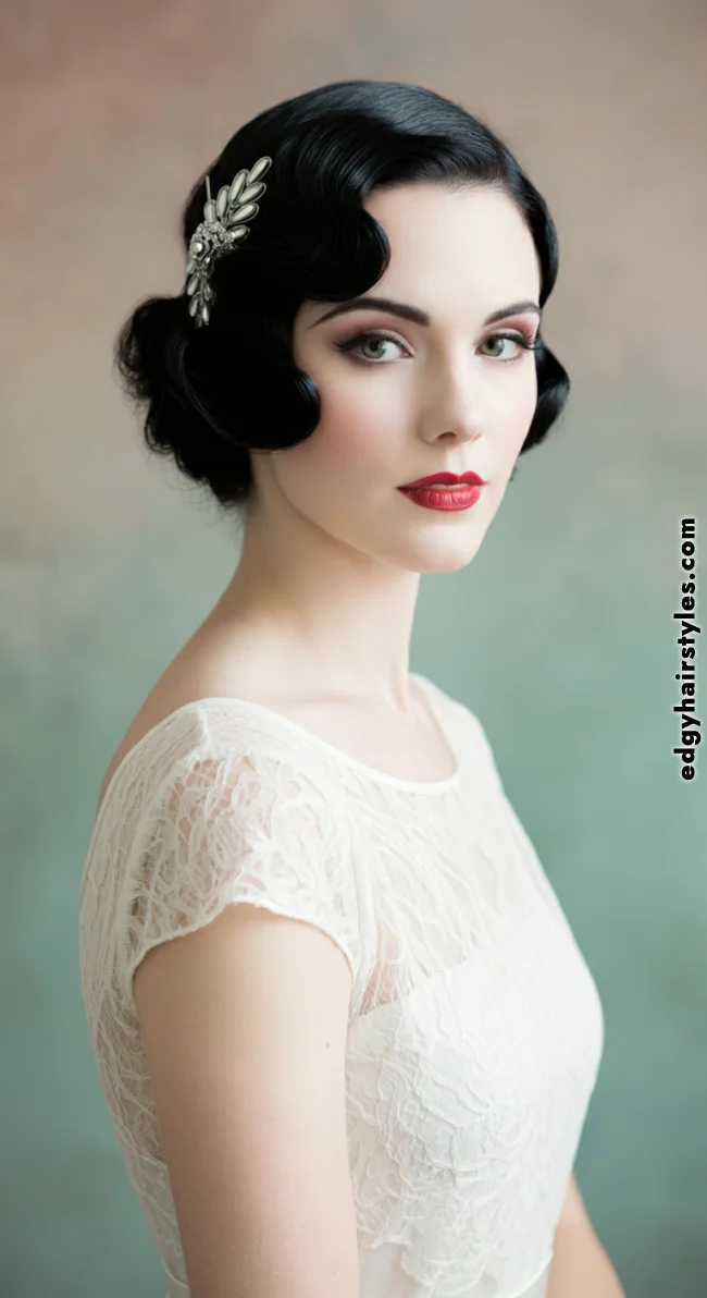 1. Classic Finger Waves | Bridal Hairstyle For Short Hair: Top 10 Picks For Your Big Day!