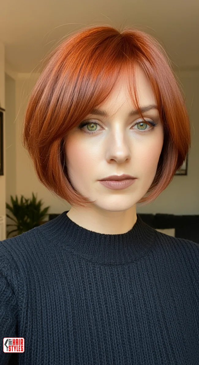 3. Auburn Bob | Radiant Red Locks: Embracing The Beauty Of Natural