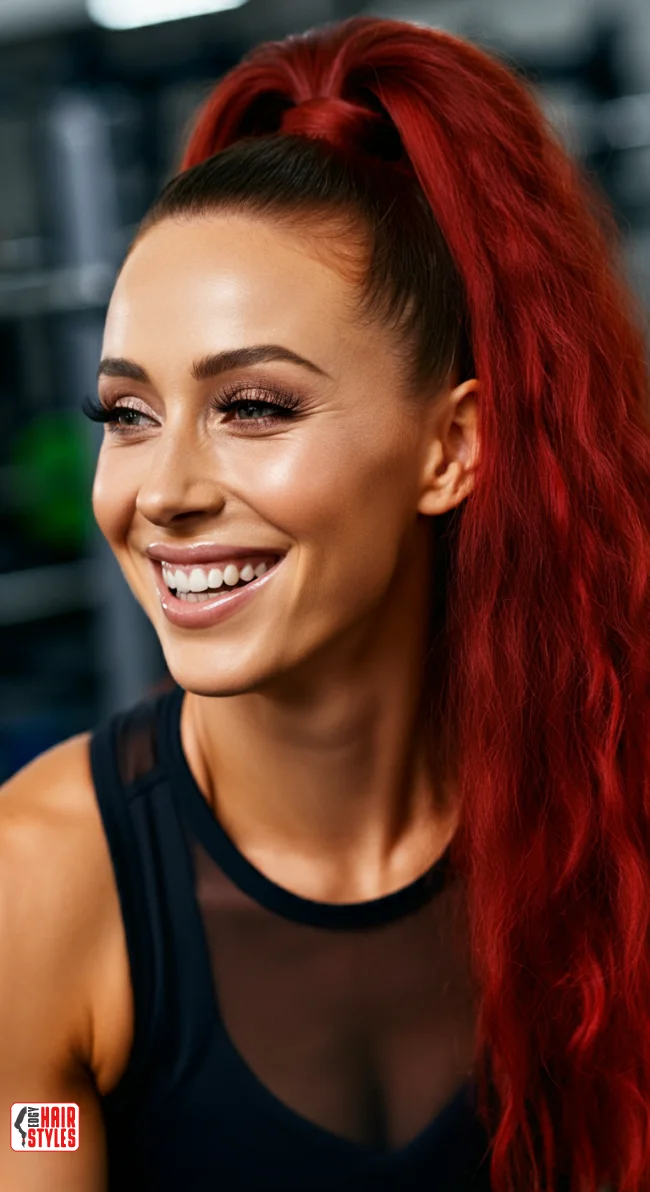 6. Classic Red Ponytail | Radiant Red Locks: Embracing The Beauty Of Natural