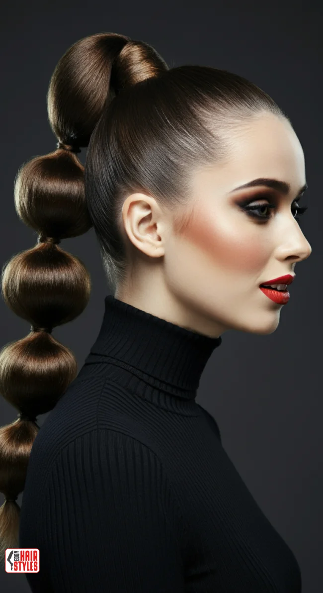 8. Bubble Ponytail | How To Tie Up Your Hair Without Damaging It? A Guide To Gentle Hairstyling