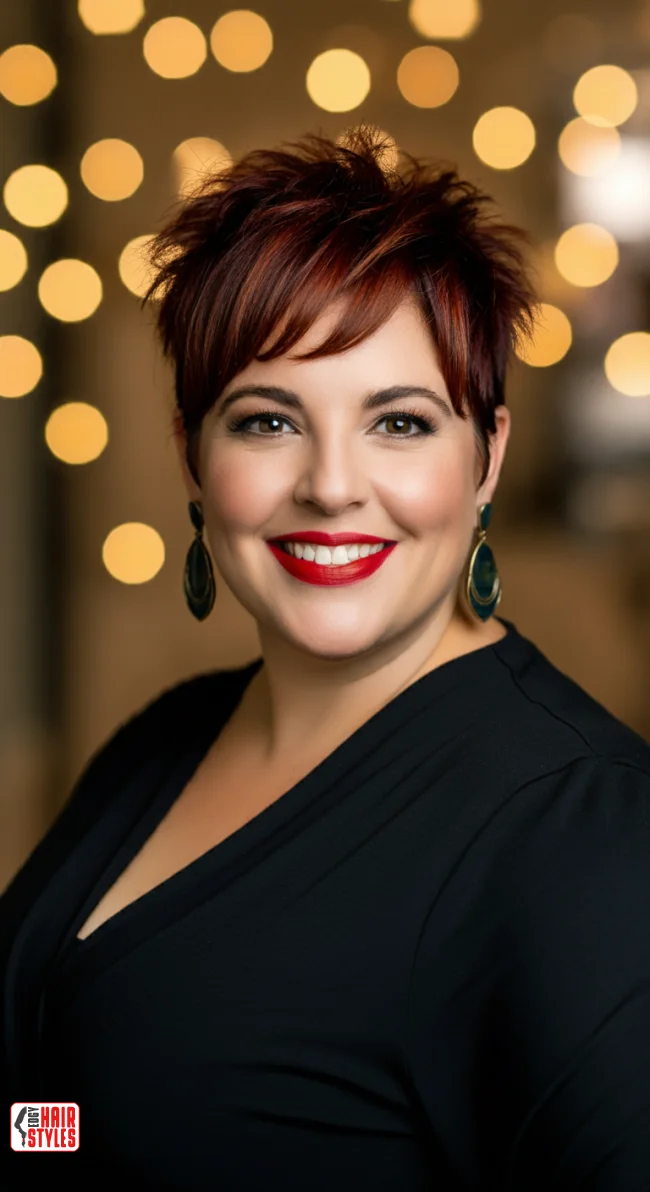 4. Pixie Cut with Side Bangs | Flattering Hairstyles For Round Faces: Unlock Your Best Look!