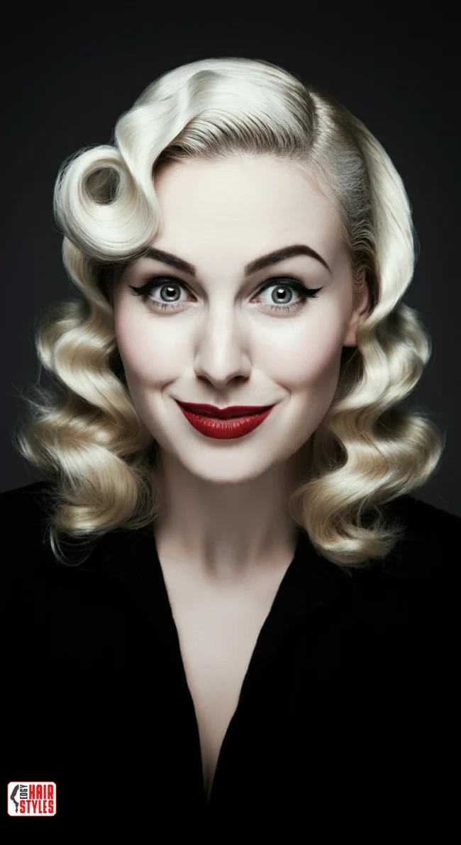 6. Hollywood Glam Waves | How To: Hairstyles For Wedding Guests: 10 Most Beautiful Variants With Step-By-Step Guide