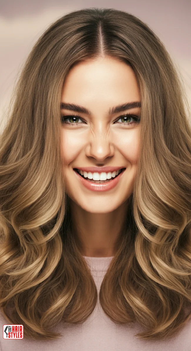 4. Long Mermaid Waves | Cappuccino Bronde Is The New Hair Color Trend