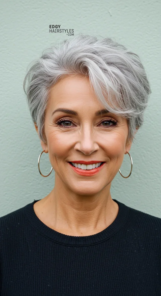 8. Short Curls With Volume | 10 Bold Hairstyles For Women Over 50 With Square Faces