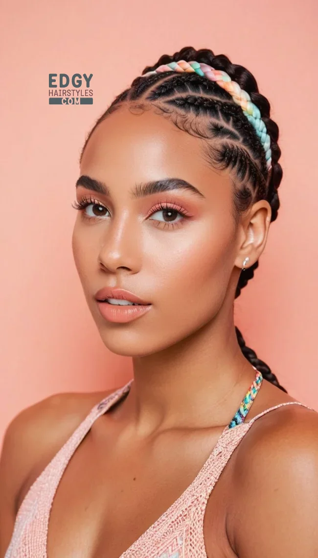 2. Fulani Braids with a Zigzag Pattern | 10 Trendy Fulani Braids To Try For A Fresh Look