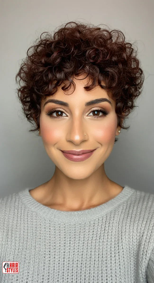 4. Curly Pixie | Pixie Hairstyles For Trendsetting Elegance