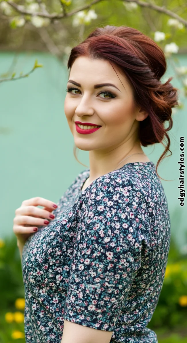 4. Half-Up Twisted Bun | Spring Hairstyles For Long Hair: Fresh Looks