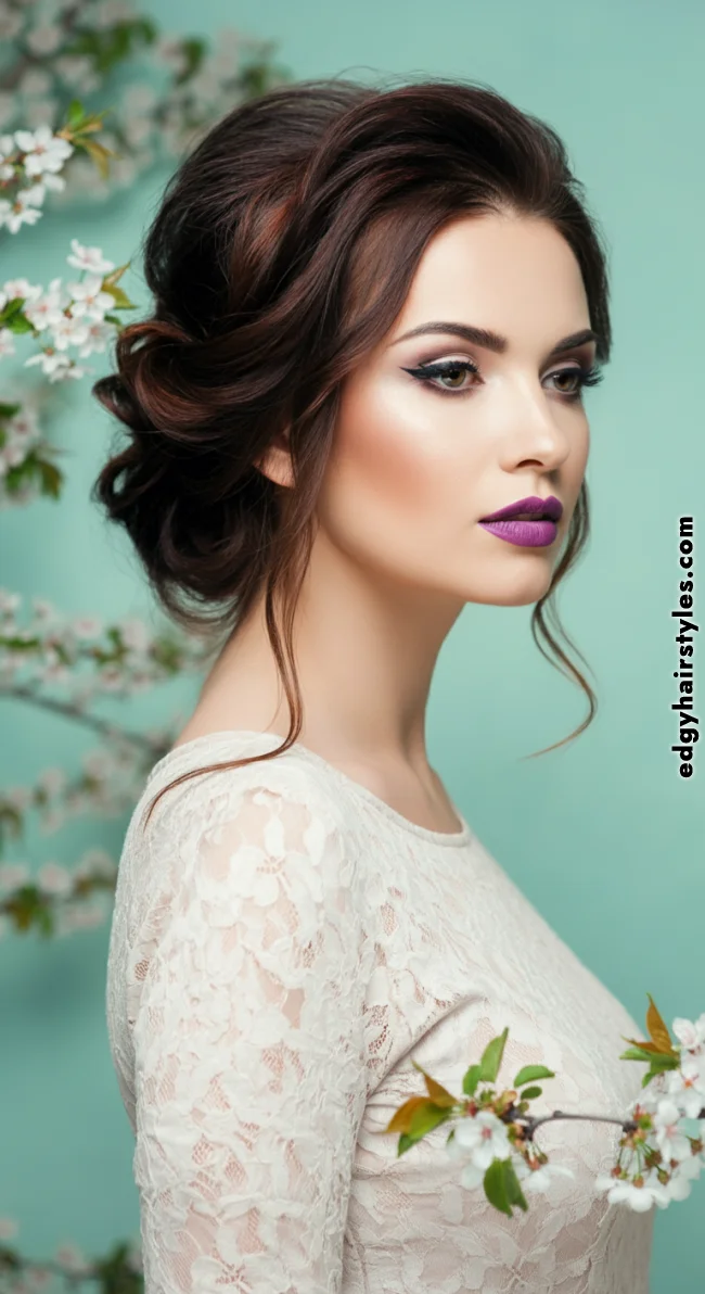 8. Low Chignon Bun With Tendrils | Spring Hairstyles For Long Hair: Fresh Looks