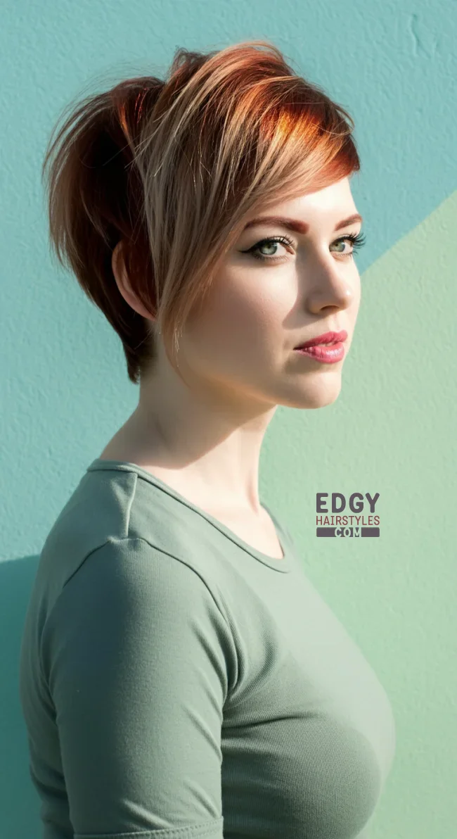 5. Long Pixie with Side-Swept Bangs | 10 Trendy Low-Maintenance Pixie Haircuts For Fine, Medium Or Thick Hair