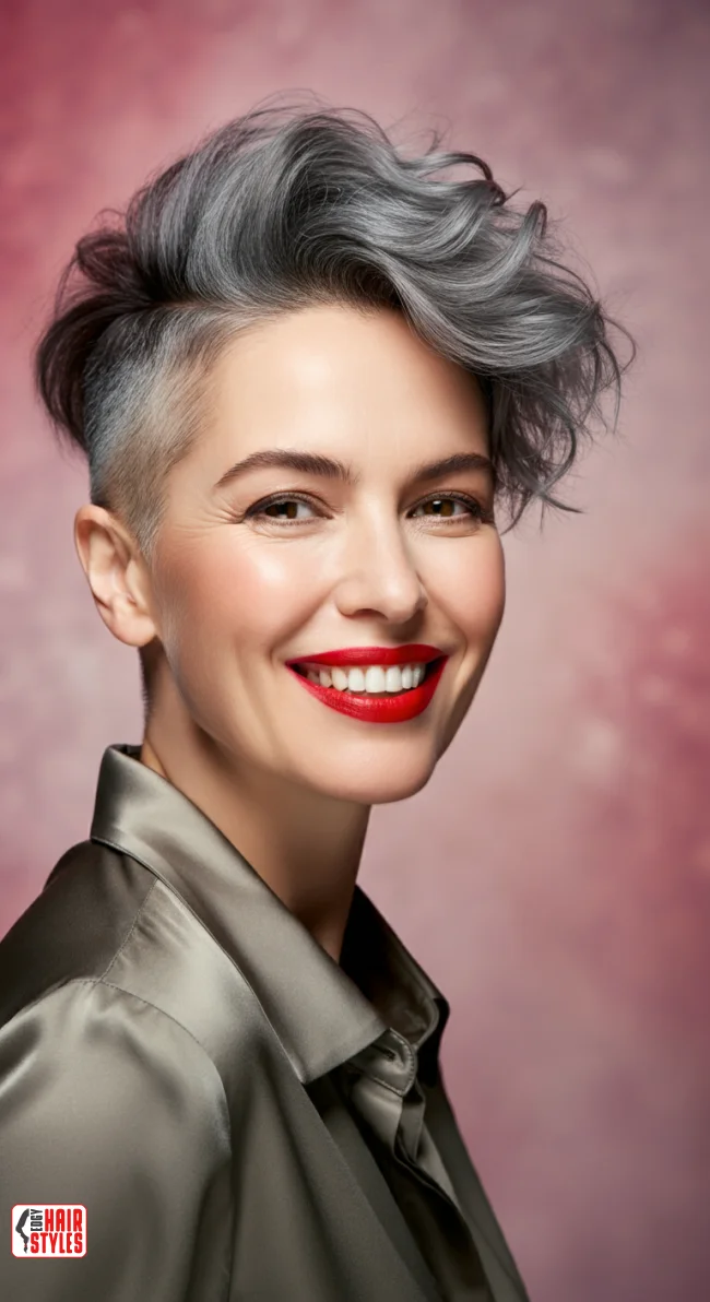 3. Chic Gray Undercut | Embrace The Elegance Of Short Gray Hairstyles - Chic And Timeless