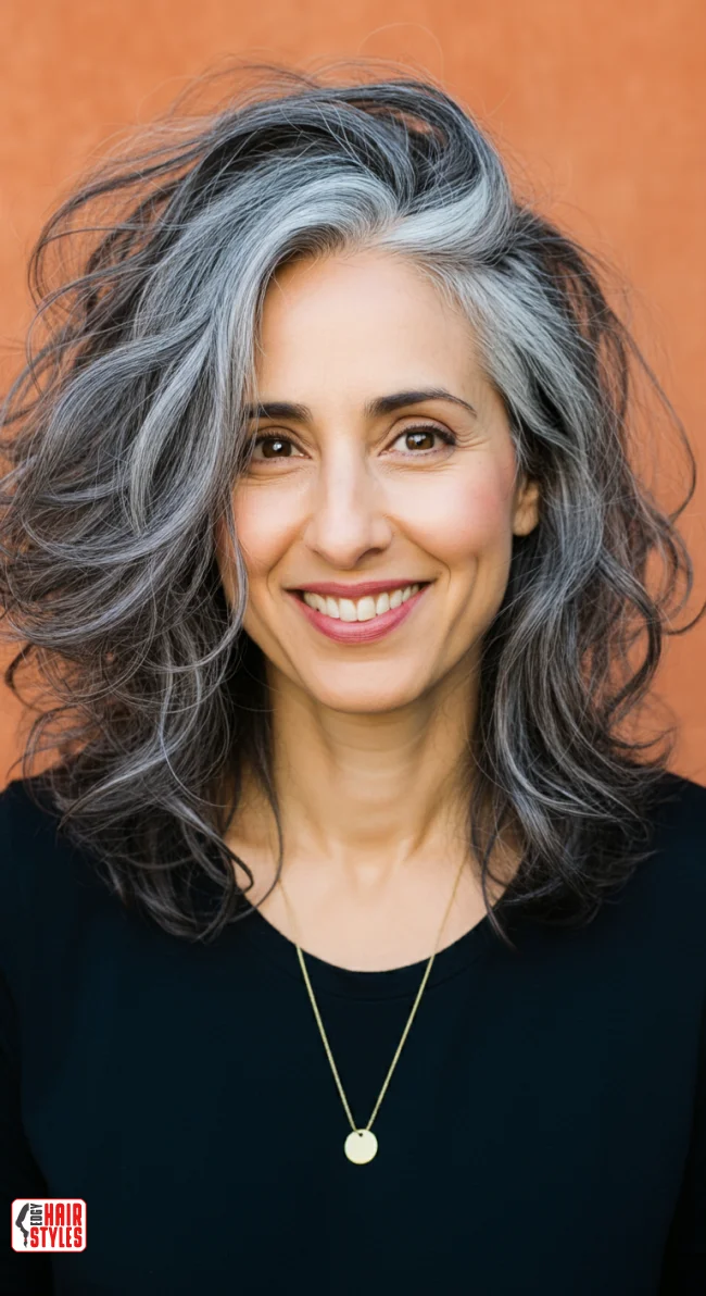 5. Layered Gray Shag | Embrace The Elegance Of Short Gray Hairstyles - Chic And Timeless
