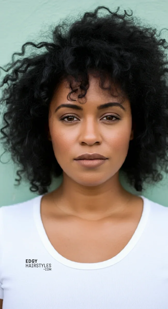 7. Textured Bangs for Natural Hair | How To Style Bangs For Different Hair Textures: 10 Stunning Looks