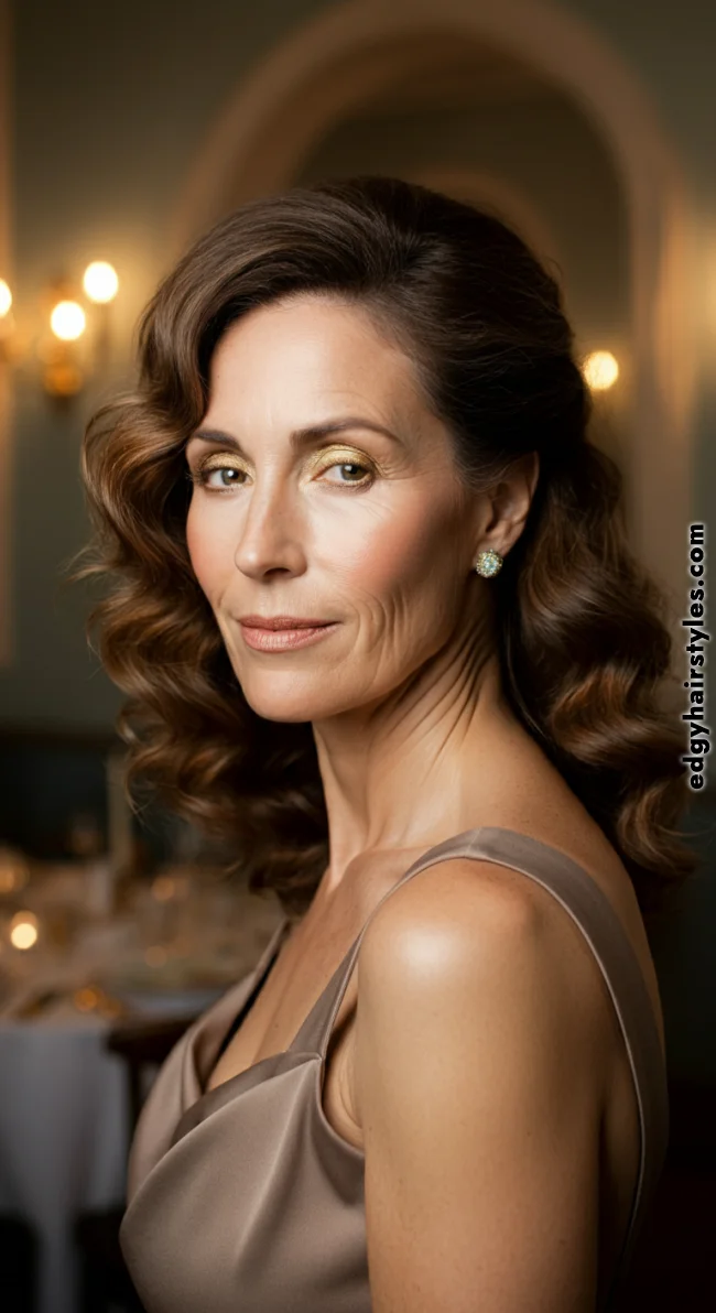 5. Soft Curls with Side Part | Youthful Looks: Trendy Hairstyles For Over 50