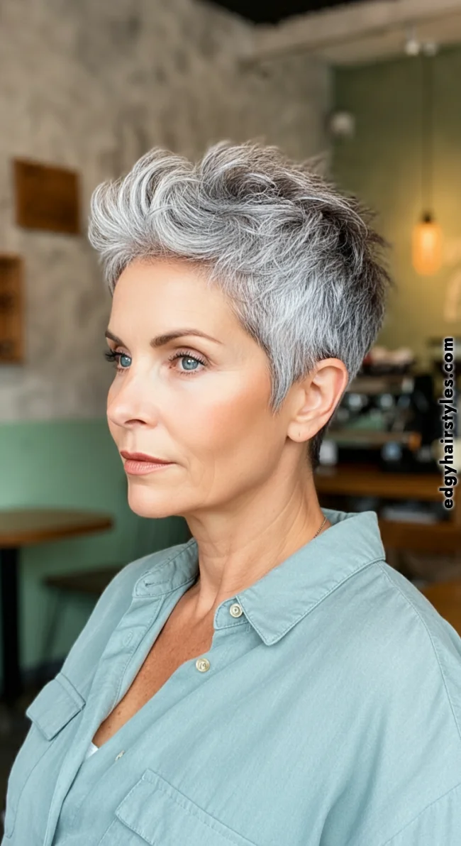 7. Textured Crop | Youthful Looks: Trendy Hairstyles For Over 50