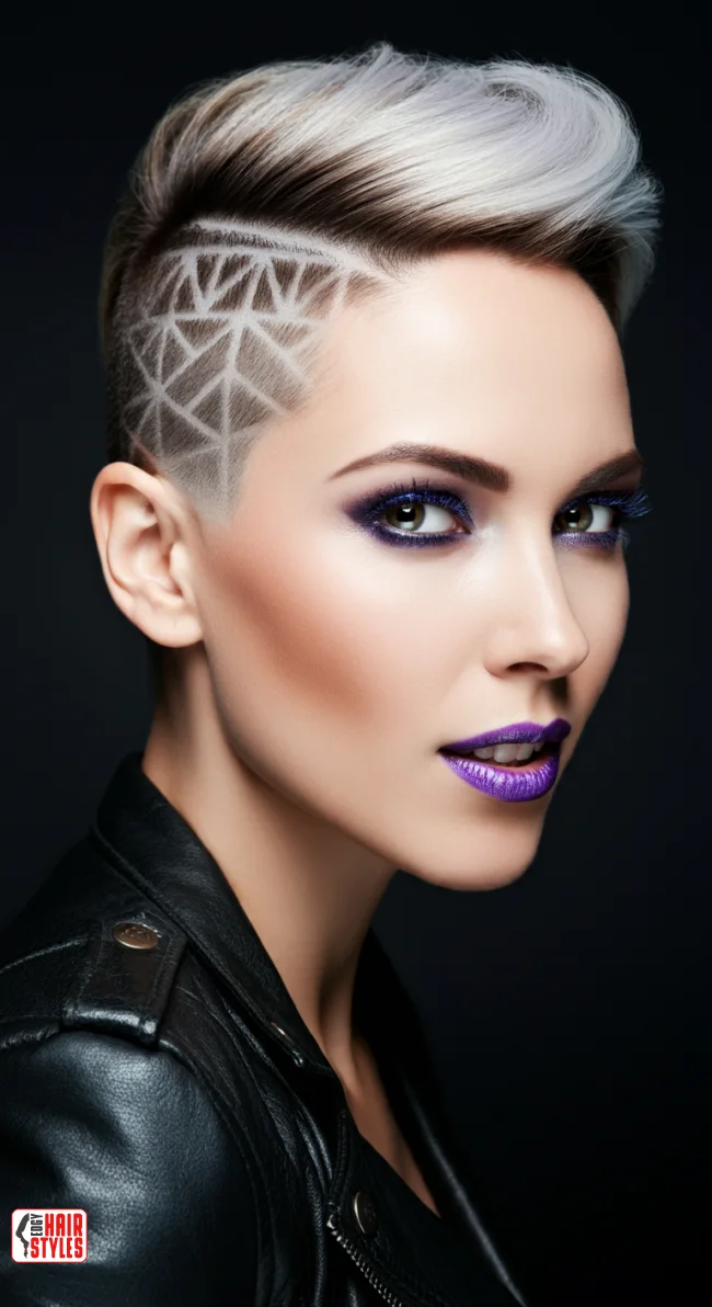 4. Shaved Undercut with Geometric Patterns | Trendsetting Undercut Hairstyles - Revamp Your Look
