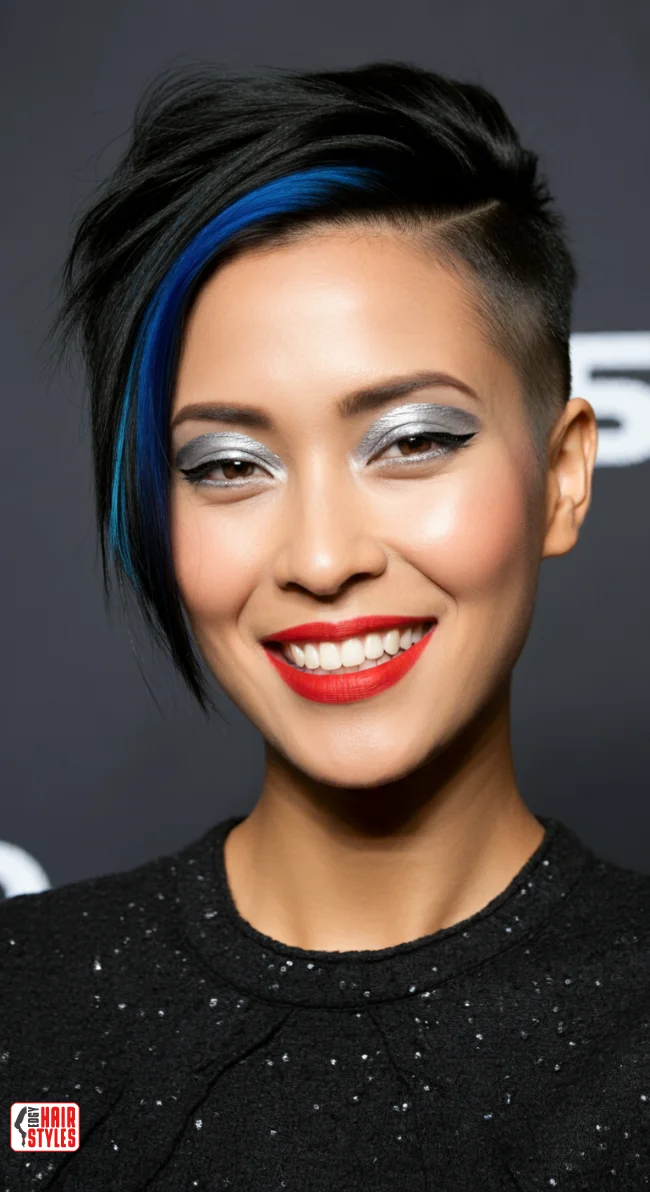 2. Side-Swept Undercut with Color Accents | Trendsetting Undercut Hairstyles - Revamp Your Look