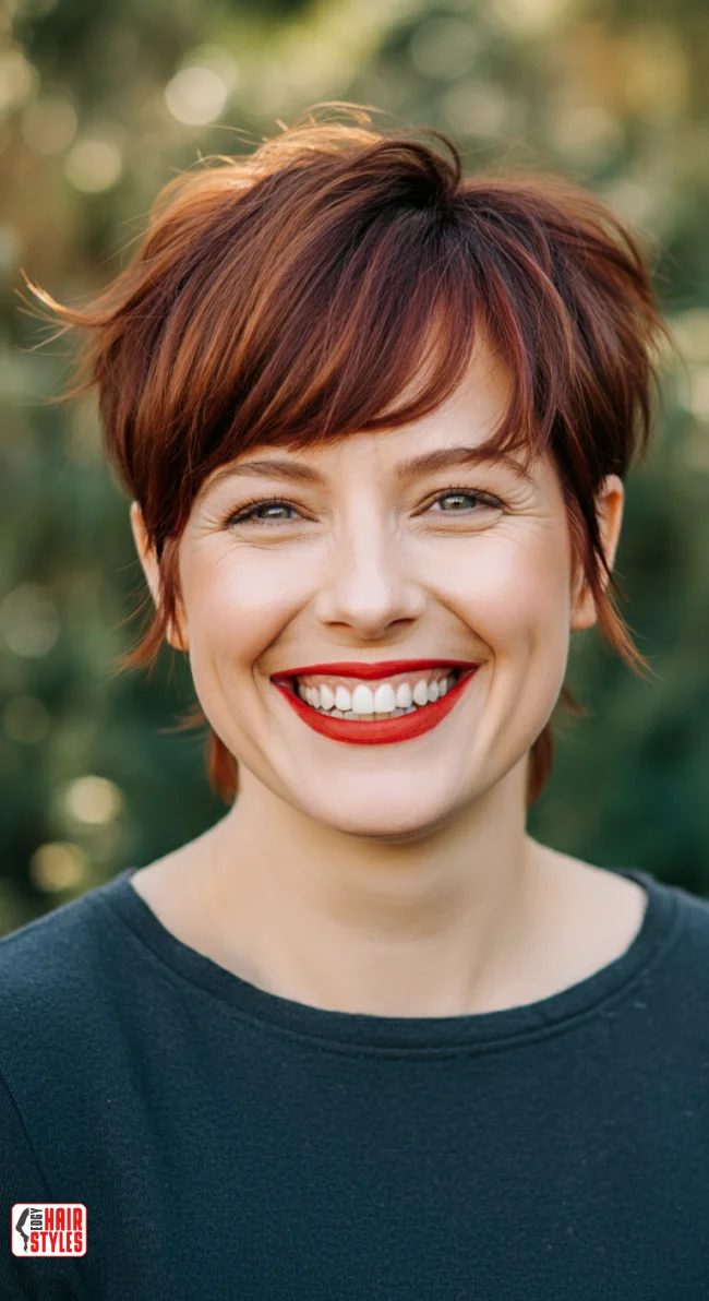 4. Short Shag with Bangs | 10 Flattering Short Haircuts For Square Faces