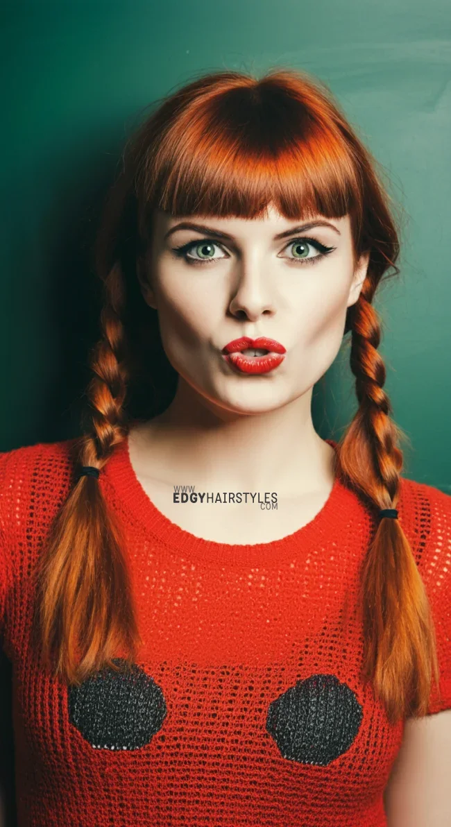 5. Low Pigtails | 10 Easy Hairstyles For School