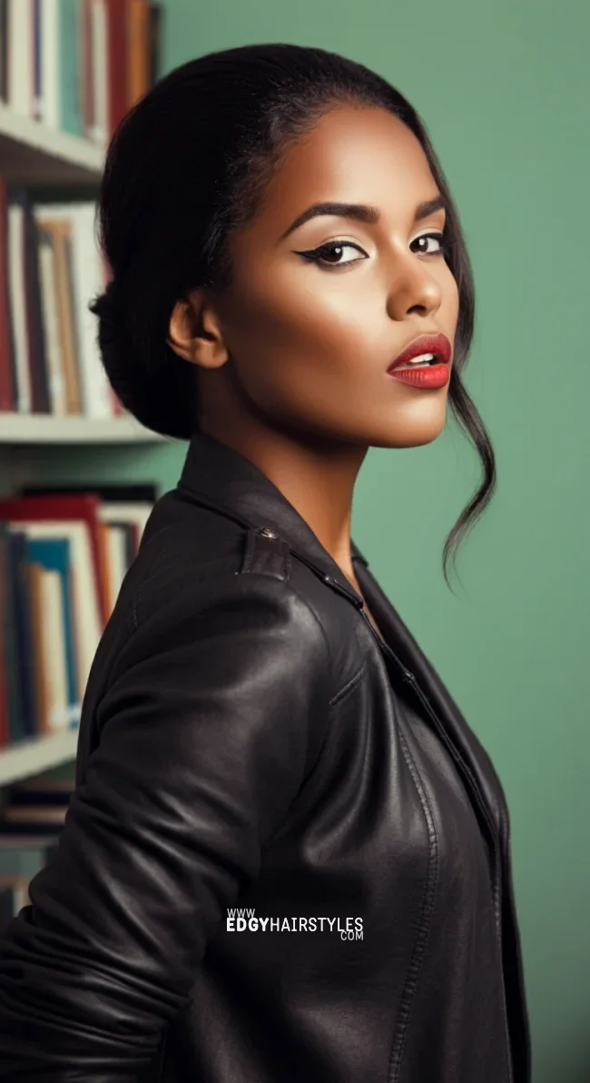9. Sleek Low Bun | 10 Easy Hairstyles For School