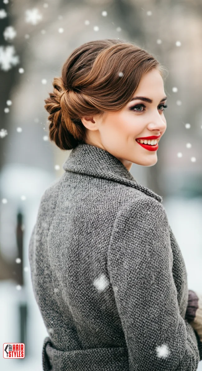 4. Classic French Twist | Elegant Winter Hairstyles With Celebrities: Embrace The Season In Style