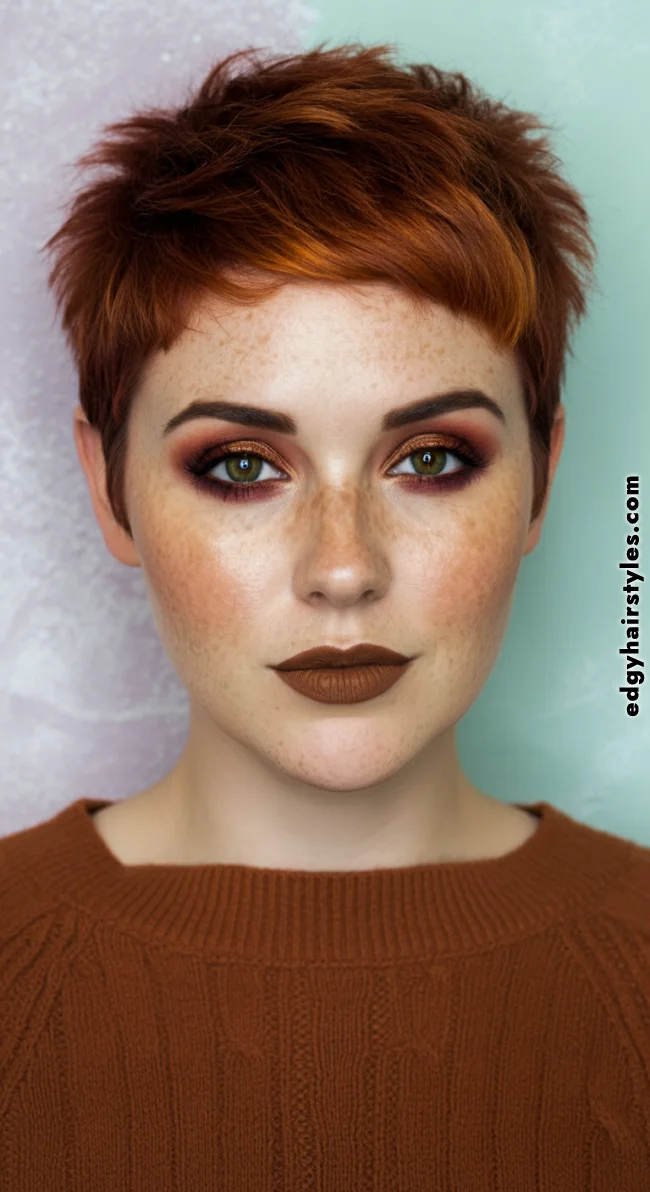 7. Vibrant Copper Crop | Short Hair Balayage: Essential Tips For Stunning Looks