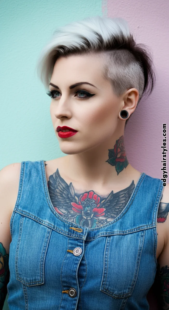 5. Icy Blonde Undercut | Short Hair Balayage: Essential Tips For Stunning Looks