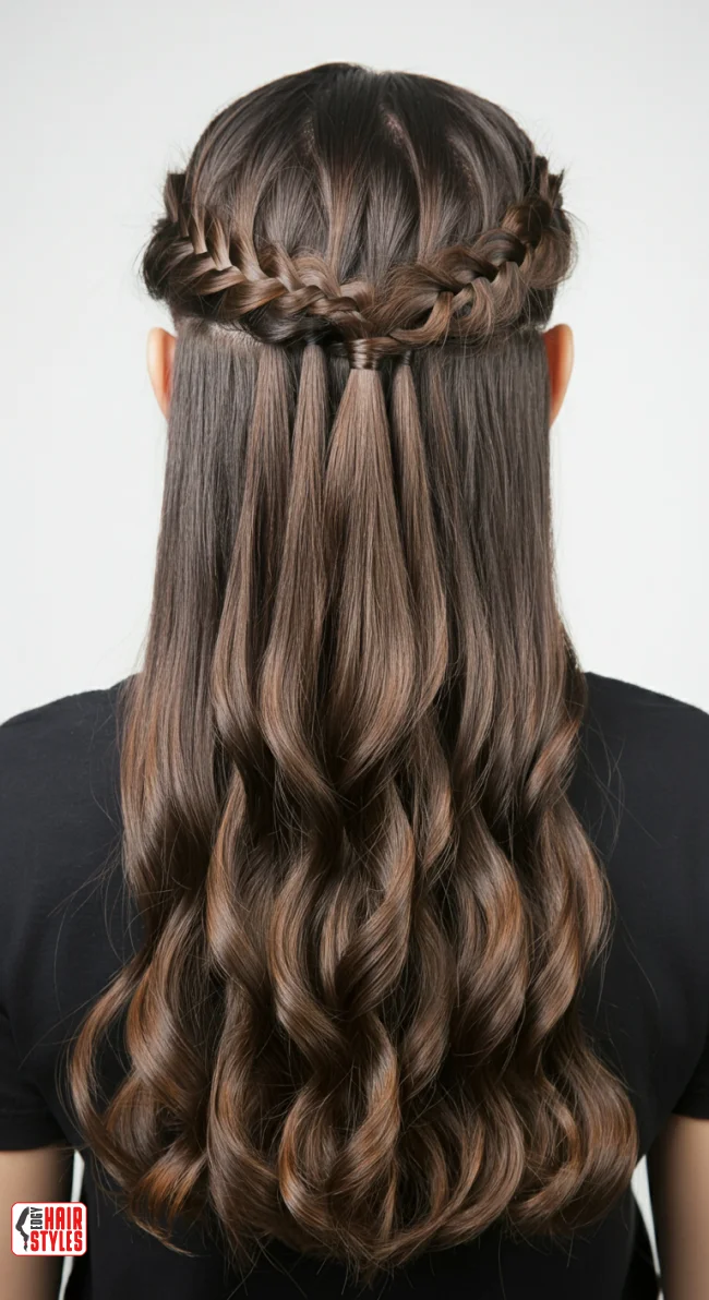 5. Waterfall Braid | 10 Different Types Of Braids With Inspirational Examples