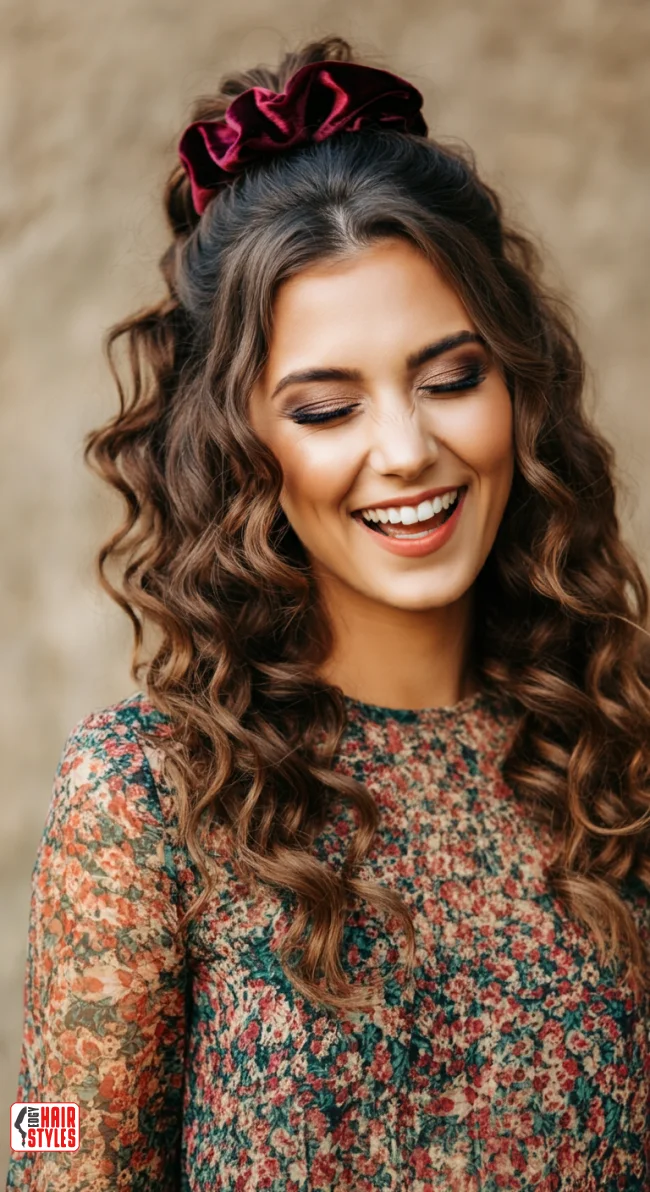 3. Half-Up Half-Down | Why Statement Scrunchies Are The Ultimate Hair Accessory For Every Occasion!