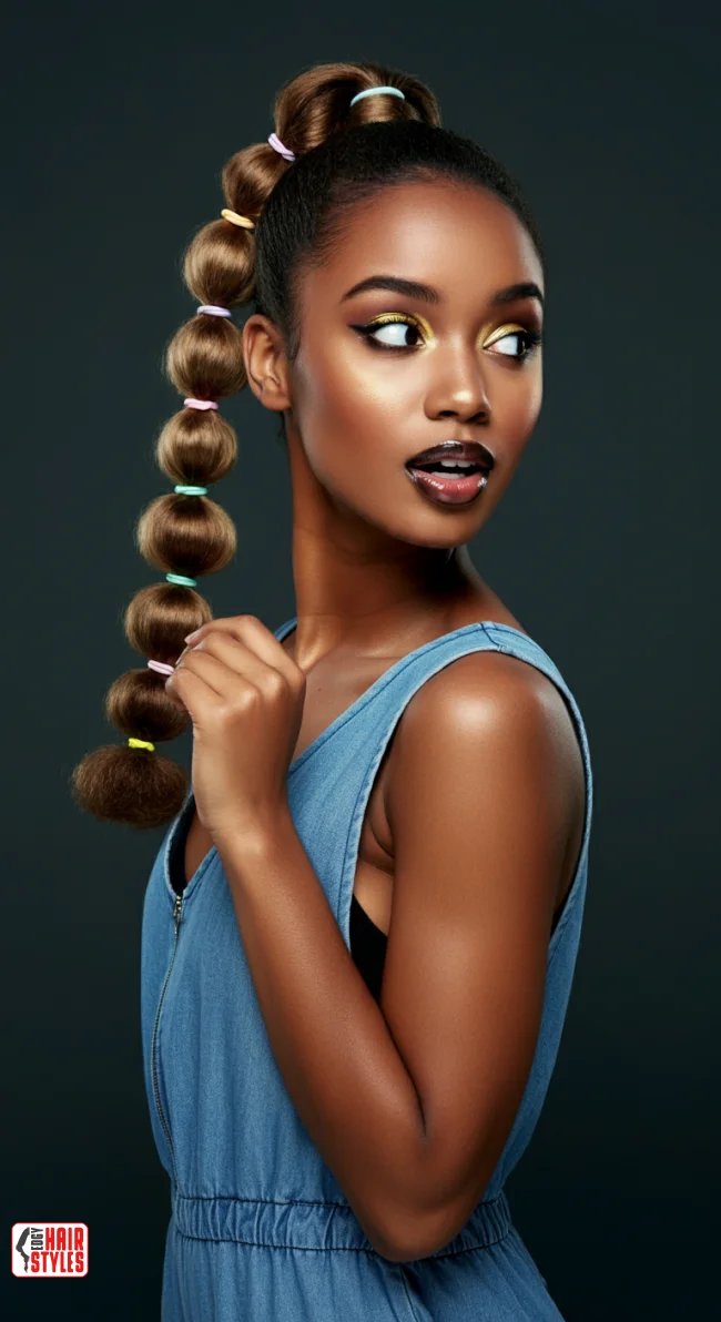 4. Bubble Ponytail | Why Statement Scrunchies Are The Ultimate Hair Accessory For Every Occasion!