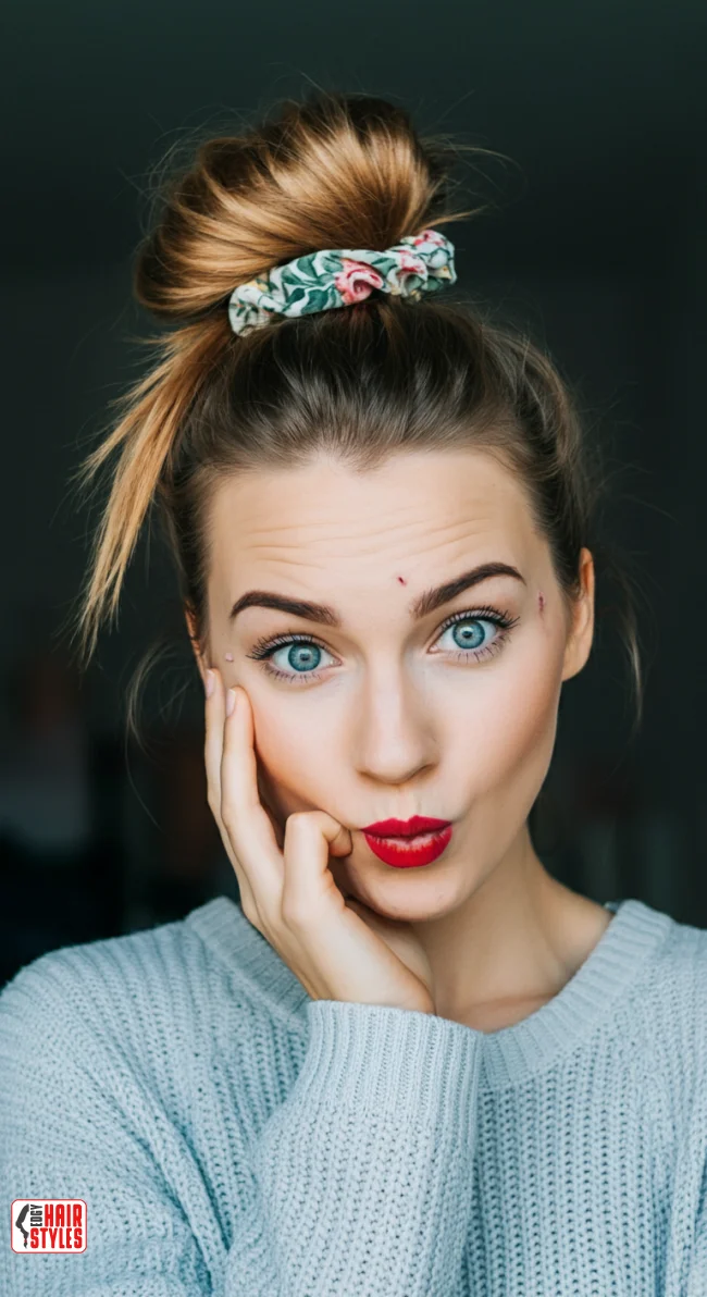 2. Messy Bun | Why Statement Scrunchies Are The Ultimate Hair Accessory For Every Occasion!