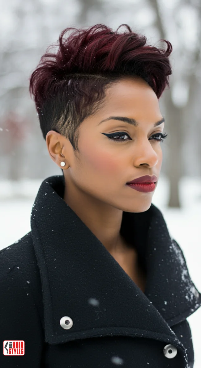 2. Pixie Cut with Shaved Sides | Hairstyle Trends For Winter 2025: 7 Hottest Haircuts