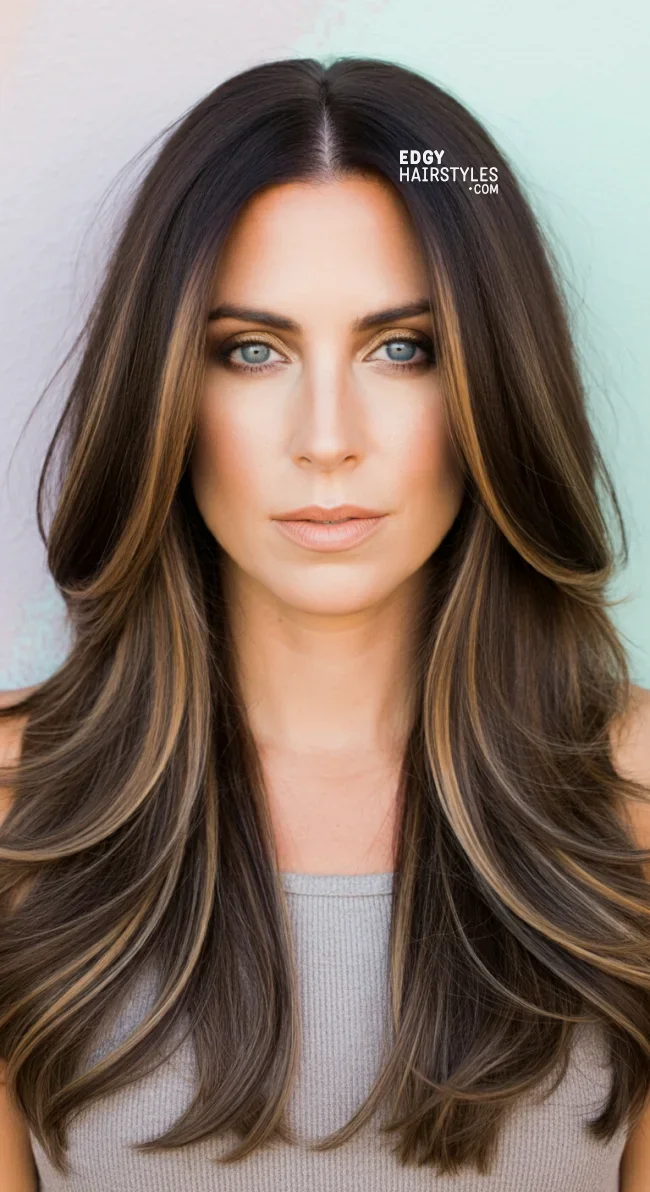 4. Long Hush Cut with Subtle Highlights | 6 Hush Cut Hairstyles That Bring Soft Volume