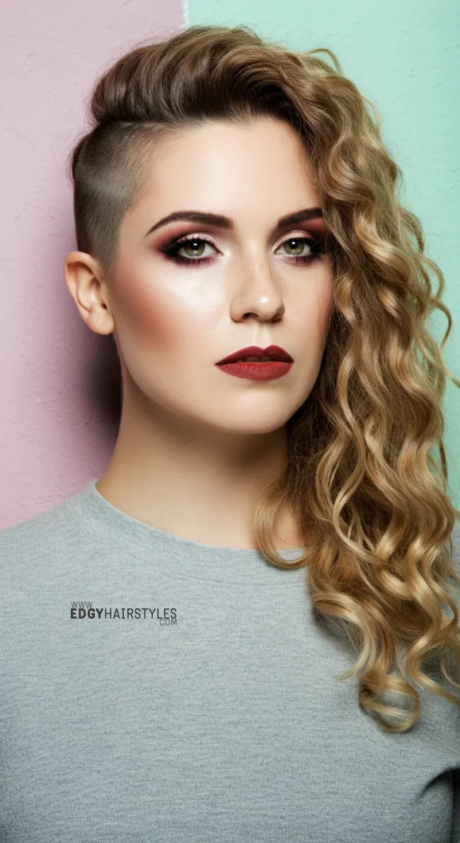 10. Half-Shaved Head | 10 Bold Shaved Hairstyles For Women