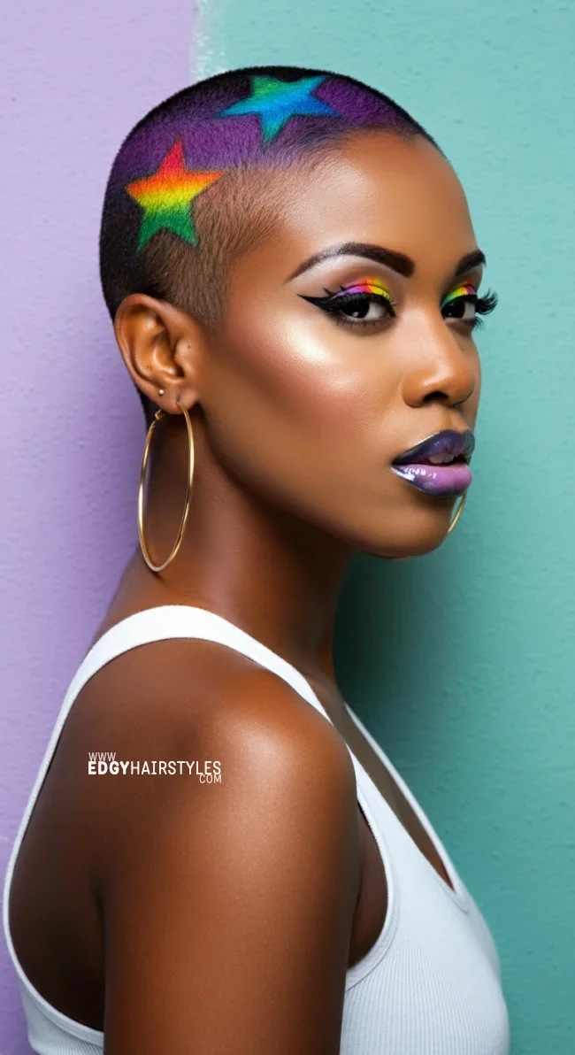 9. Patterned Shaved Design | 10 Bold Shaved Hairstyles For Women