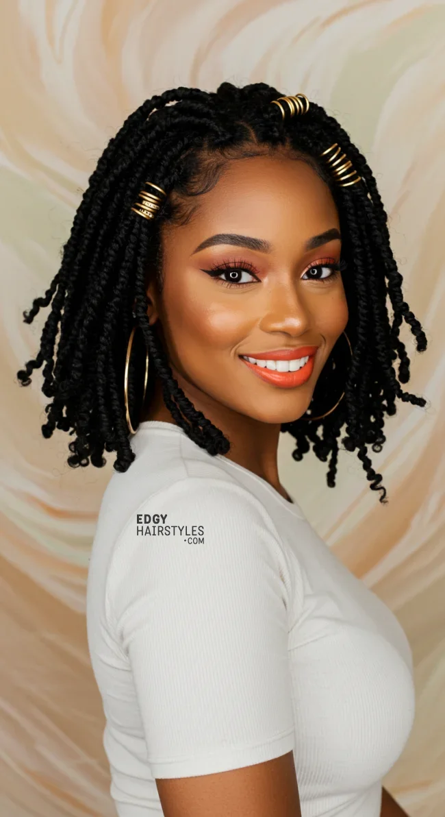 10. Chunky Flat Twists | 10 Simple Flat Twist Styles For Quick Everyday Looks