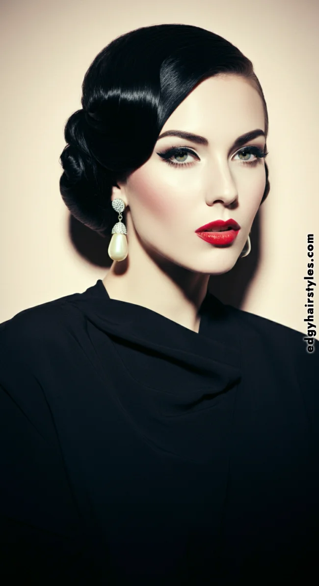 2. Sleek Low Chignon with Side-Part | Fantastic Prom And Wedding Ball Hairstyles